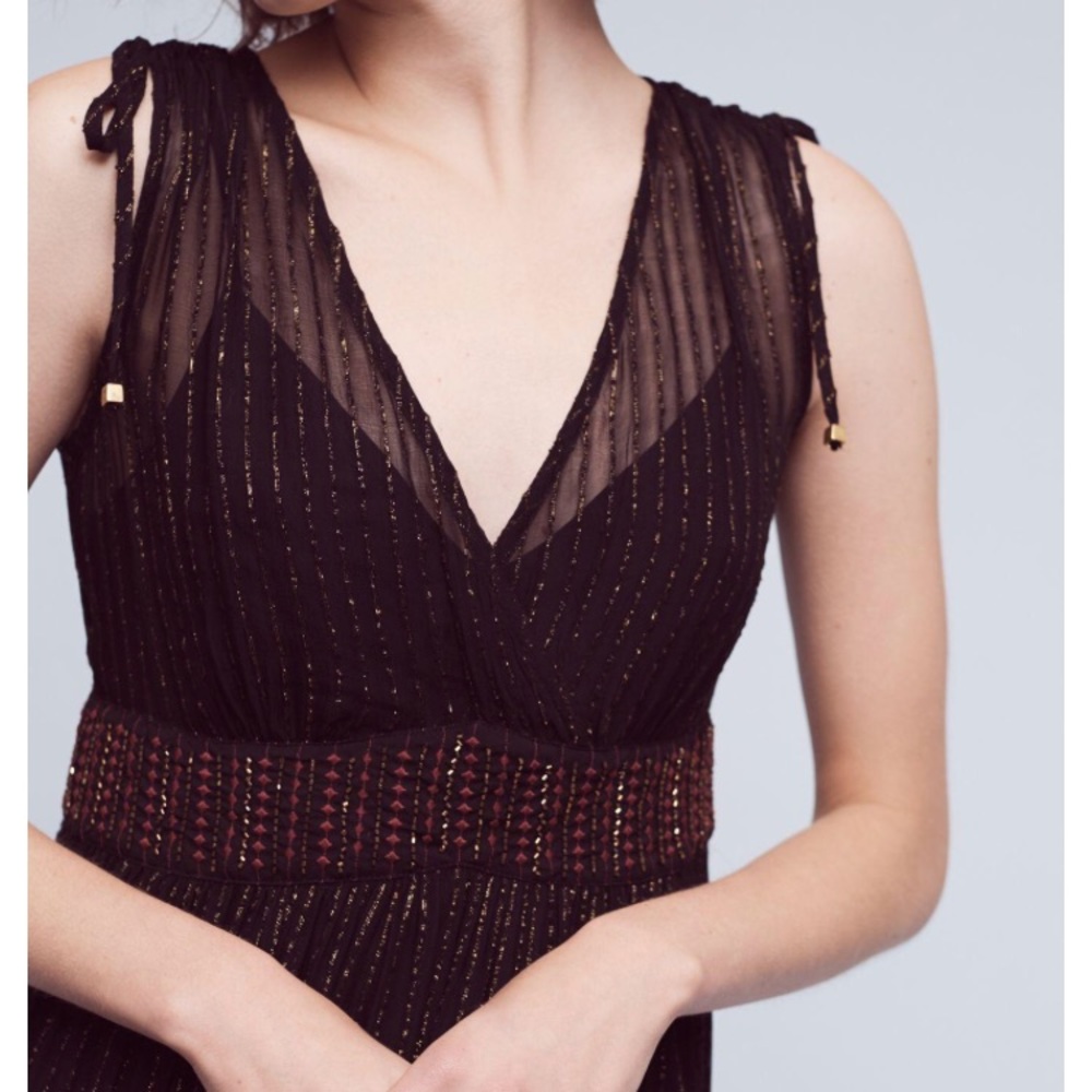 Anthropologie Floreat Annecy Midi Slip Dress